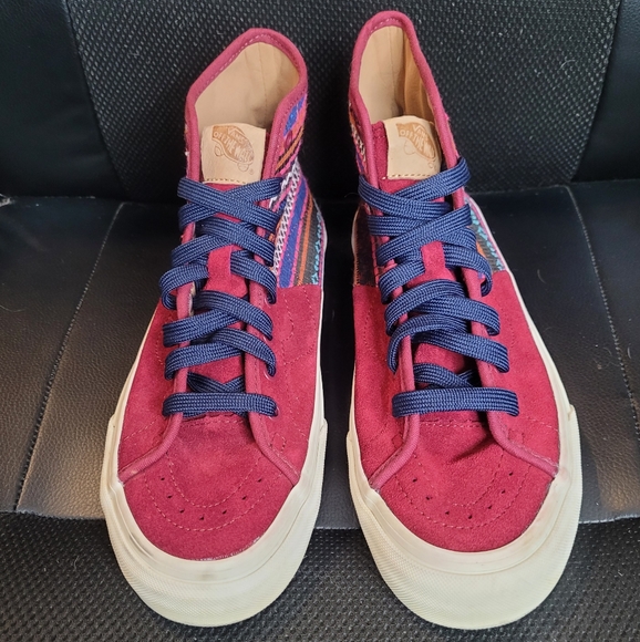 Vans SK8-HI Suede and Canvas tribal pattern. - Picture 2 of 6